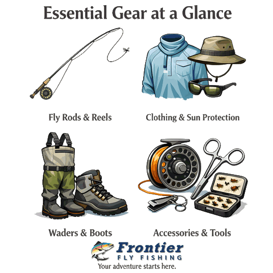 Essential Gear At A Glance - Fly Fishing Gear Guide