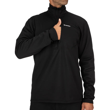 Simms Thermal Qtr Zip Midlayer Top