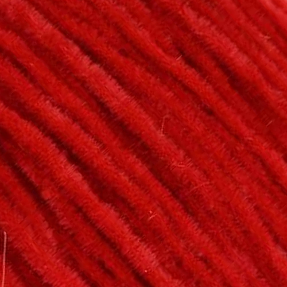 Extra Fine Vernille Suede Chenille Red