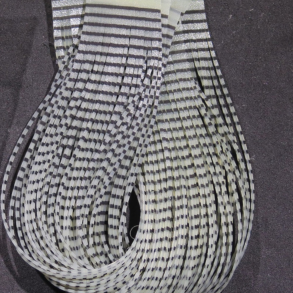 Hareline Grizzly Flutter Legs - Black Barred