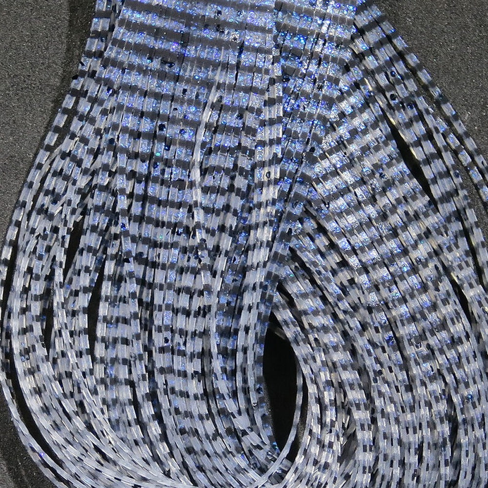 Hareline Grizzly Flutter Legs - Black Barred