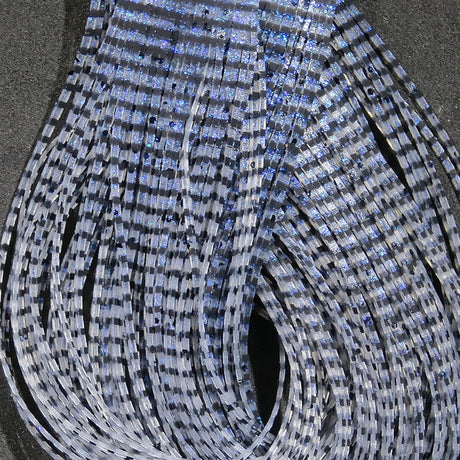Hareline Grizzly Flutter Legs - Black Barred