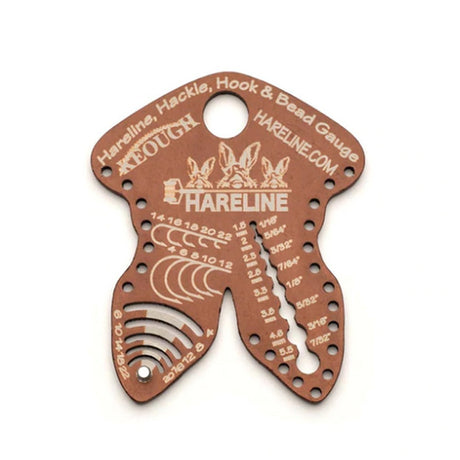 Hareline Hackle, Hook and Bead Gauge
