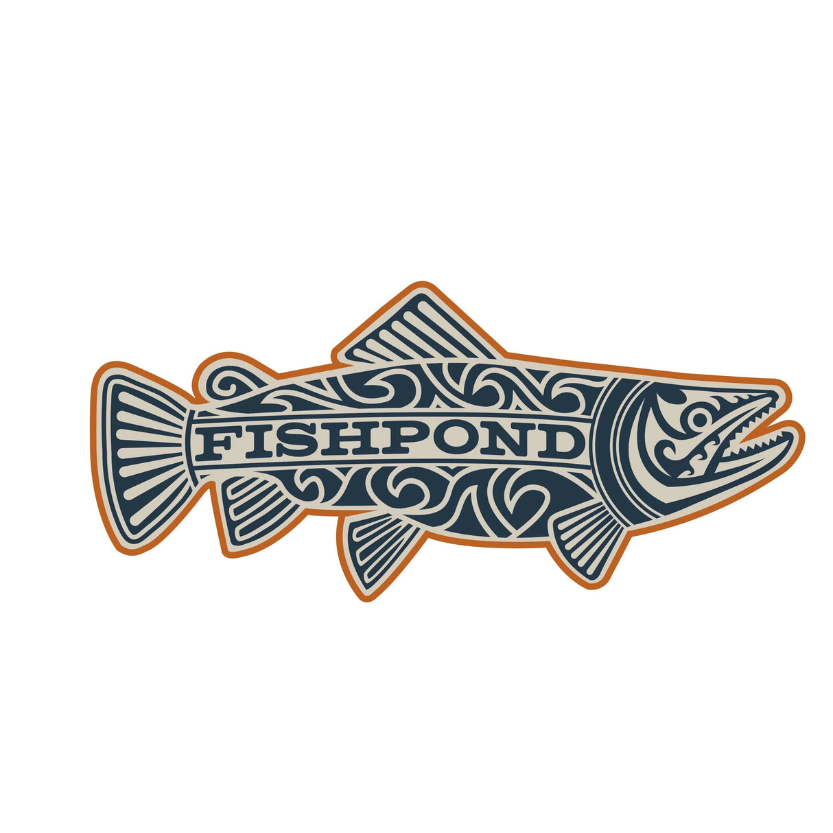 Fishpond Maori Overcast Sticker - 7"