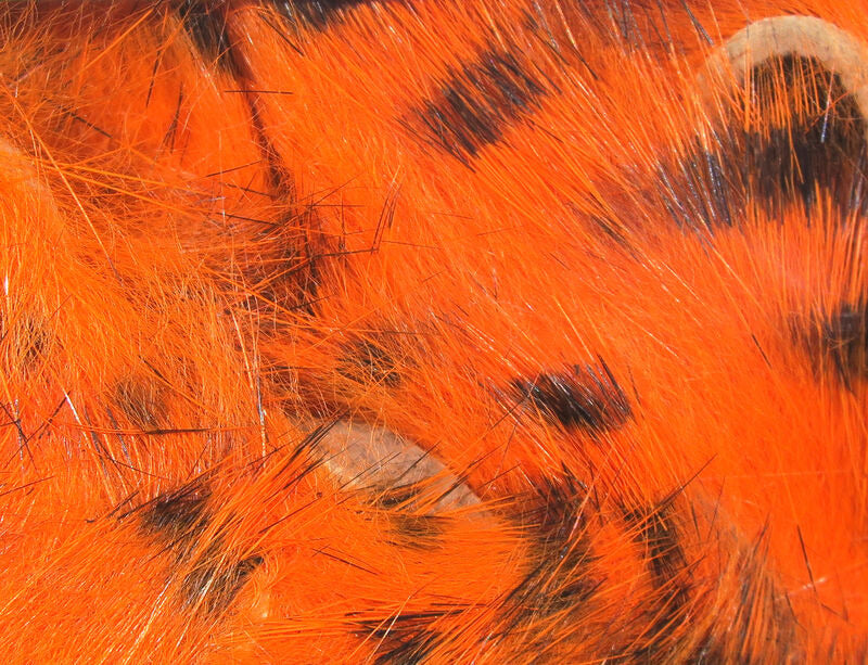Hareline Black Barred Rabbit Strips