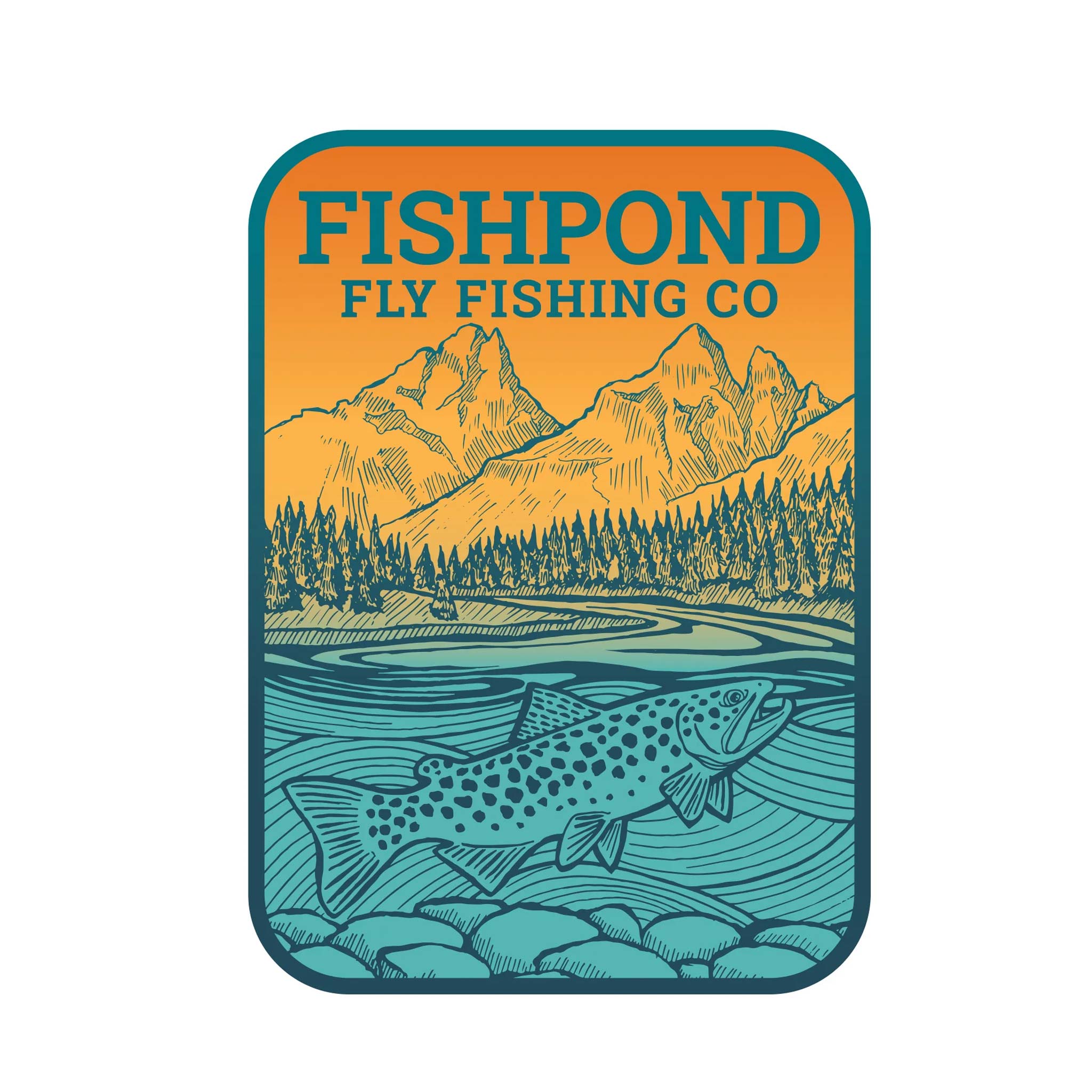 Fishpond Solitude Sticker for Outdoor Enthusiasts | Frontier Fly Fishing